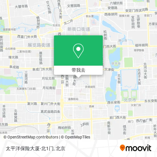 太平洋保险大厦-北1门地图