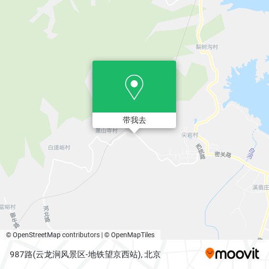 987路(云龙涧风景区-地铁望京西站)地图