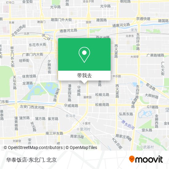 华泰饭店-东北门地图