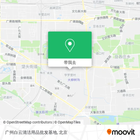 广州白云清洁用品批发基地地图