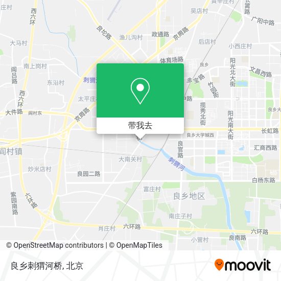 良乡刺猬河桥地图