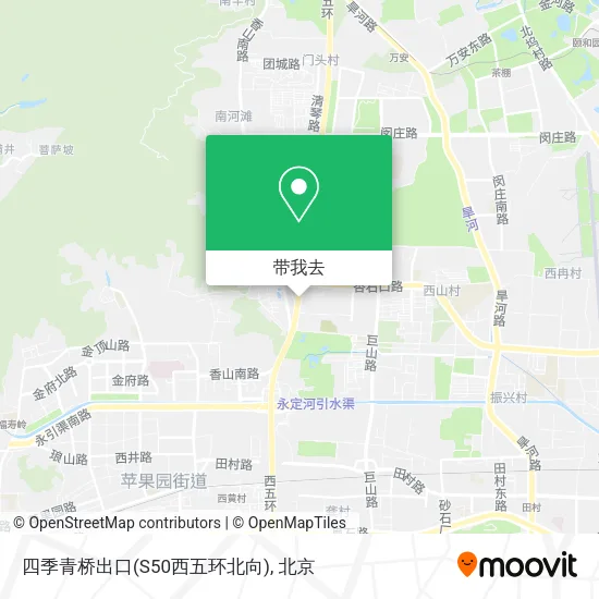 四季青桥出口(S50西五环北向)地图