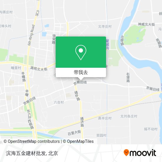 滨海五金建材批发地图