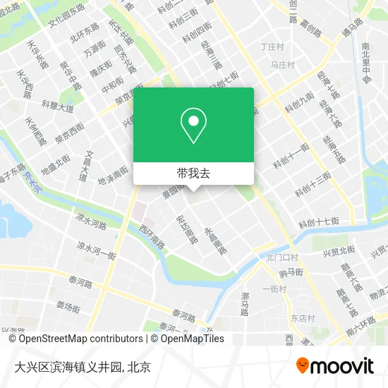 大兴区滨海镇义井园地图
