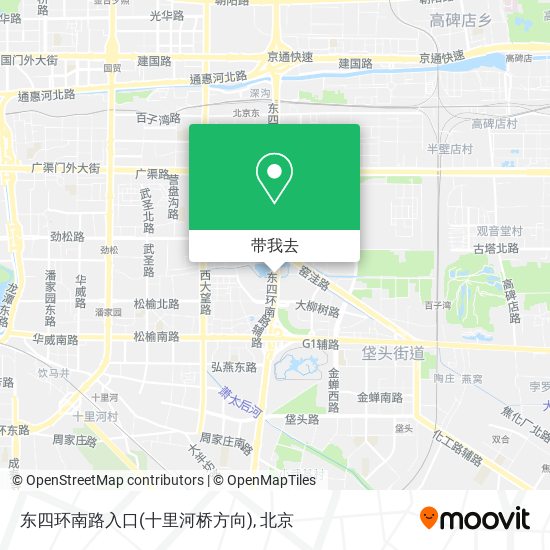 东四环南路入口(十里河桥方向)地图