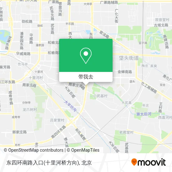 东四环南路入口(十里河桥方向)地图