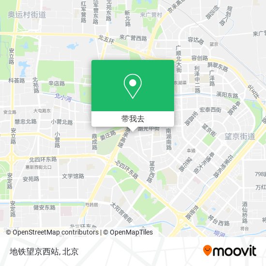 地铁望京西站地图