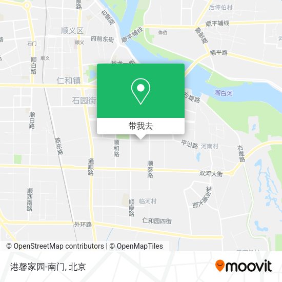 港馨家园-南门地图