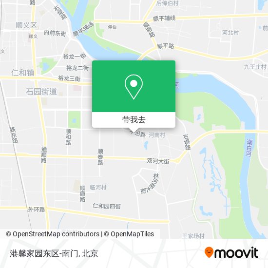 港馨家园东区-南门地图