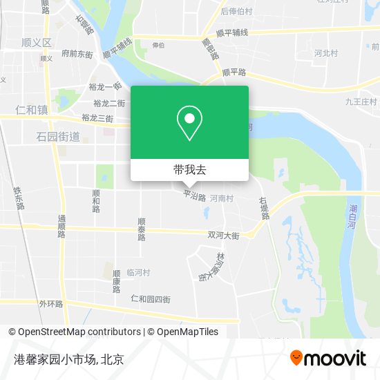 港馨家园小市场地图