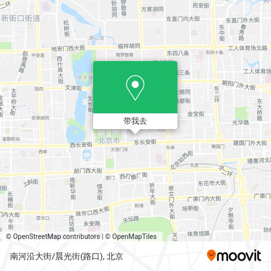 南河沿大街/晨光街(路口)地图