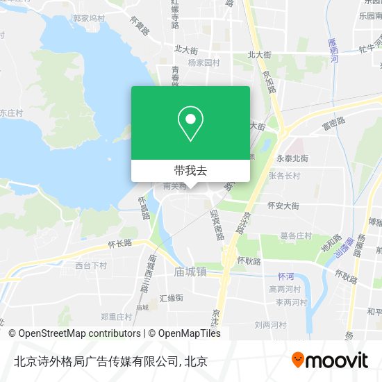 北京诗外格局广告传媒有限公司地图