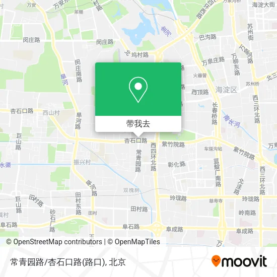 常青园路/杏石口路(路口)地图