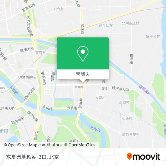 东夏园地铁站-B口地图