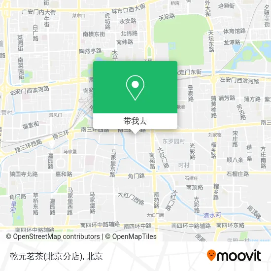 乾元茗茶(北京分店)地图