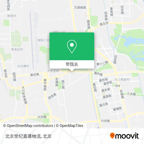 北京世纪嘉通物流地图