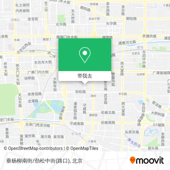 垂杨柳南街/劲松中街(路口)地图