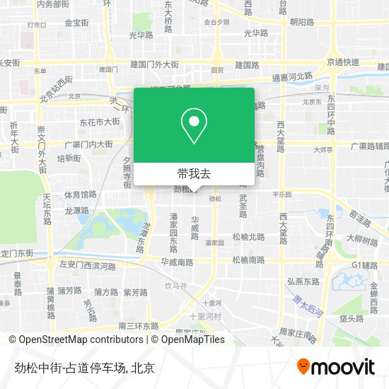 劲松中街-占道停车场地图