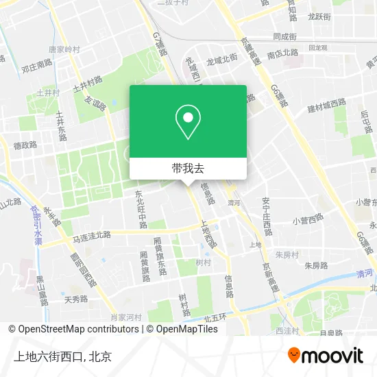上地六街西口地图
