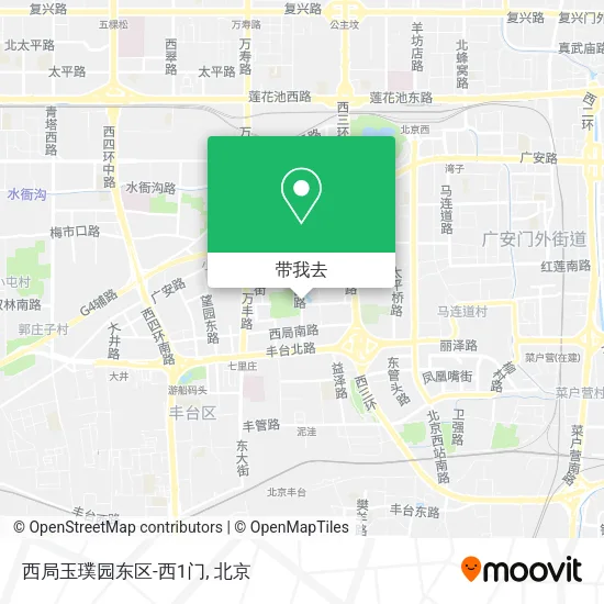 西局玉璞园东区-西1门地图