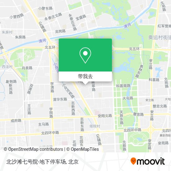 北沙滩七号院-地下停车场地图