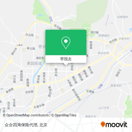 众合四海保险代理地图