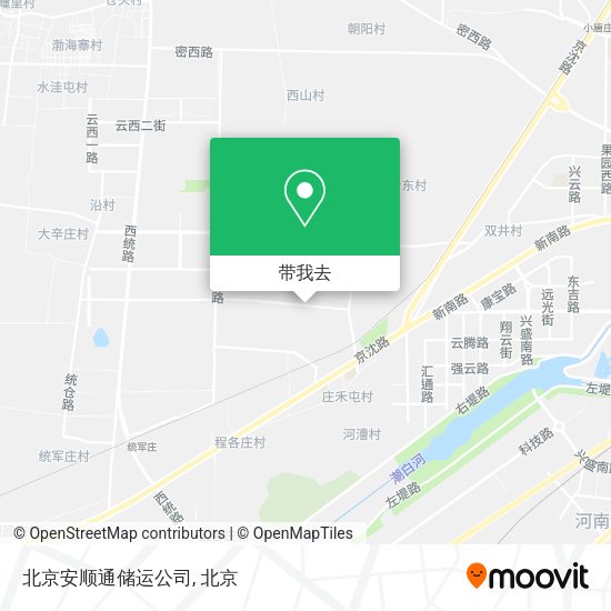 北京安顺通储运公司地图