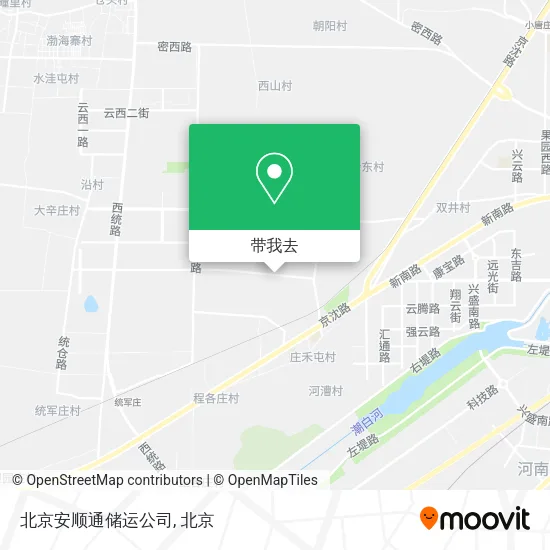 北京安顺通储运公司地图