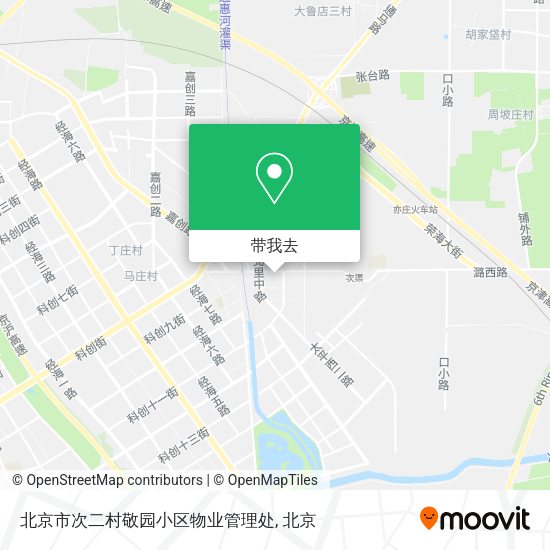 北京市次二村敬园小区物业管理处地图