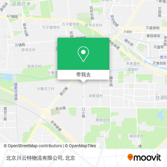 北京川云特物流有限公司地图