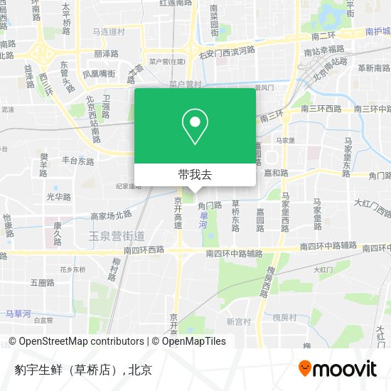 豹宇生鲜（草桥店）地图