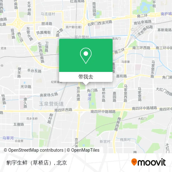 豹宇生鲜（草桥店）地图