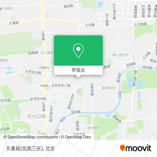 天通苑(北苑三区)地图
