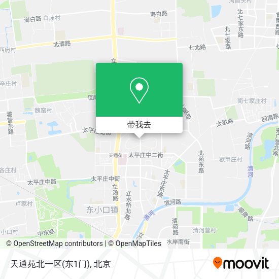 天通苑北一区(东1门)地图