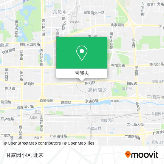 甘露园小区地图