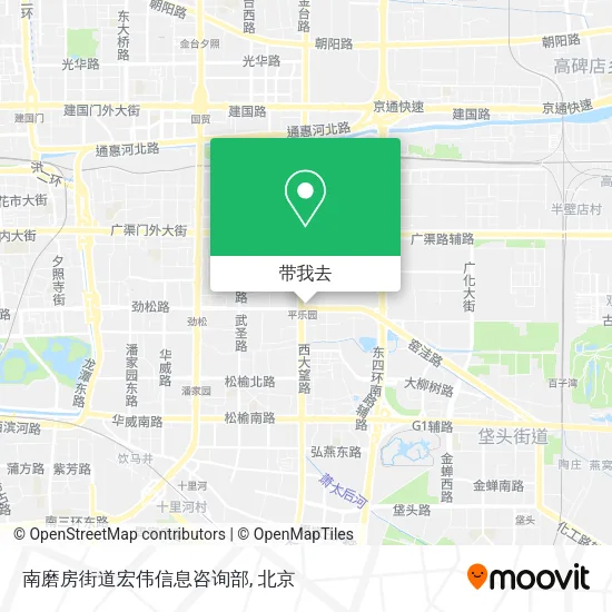 南磨房街道宏伟信息咨询部地图