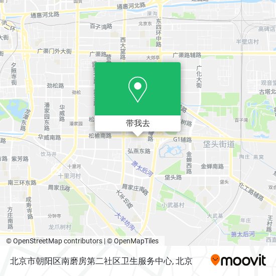 北京市朝阳区南磨房第二社区卫生服务中心地图
