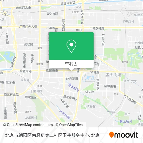 北京市朝阳区南磨房第二社区卫生服务中心地图