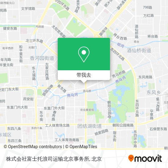 株式会社富士托浪司运输北京事务所地图