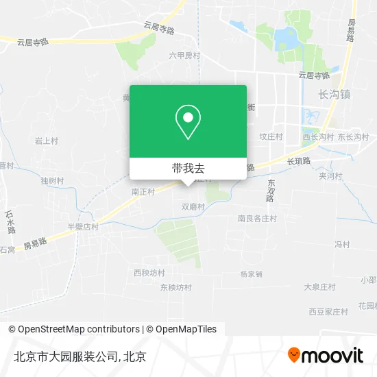 北京市大园服装公司地图