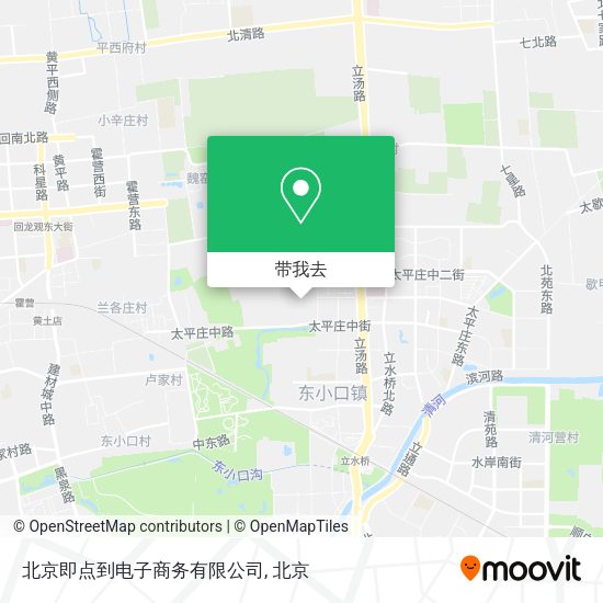 北京即点到电子商务有限公司地图