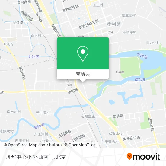 巩华中心小学-西南门地图
