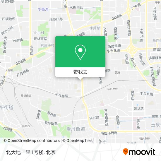 北大地一里1号楼地图