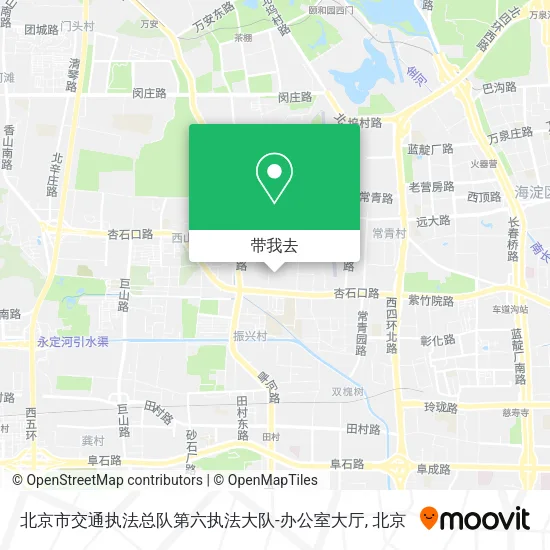 北京市交通执法总队第六执法大队-办公室大厅地图