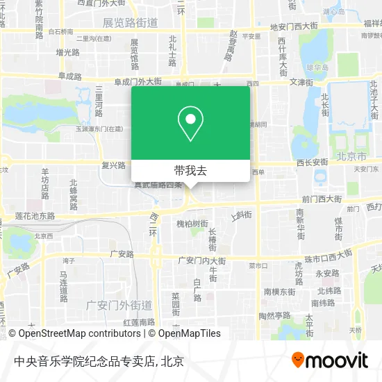 中央音乐学院纪念品专卖店地图