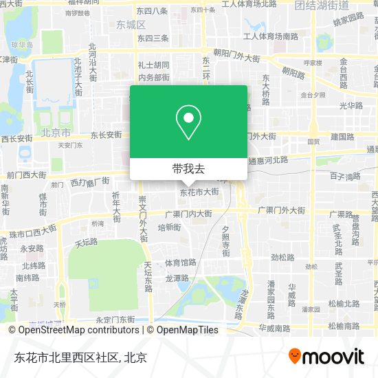 东花市北里西区社区地图