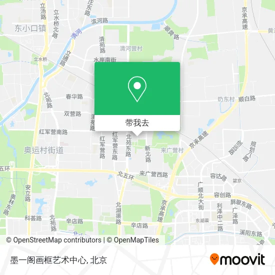 墨一阁画框艺术中心地图