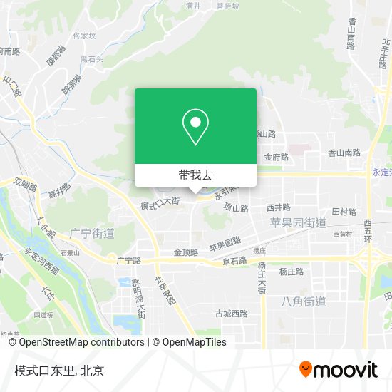 模式口东里地图