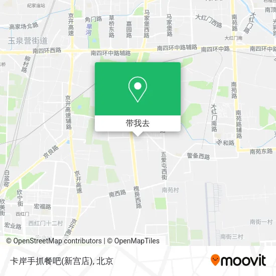 卡岸手抓餐吧(新宫店)地图