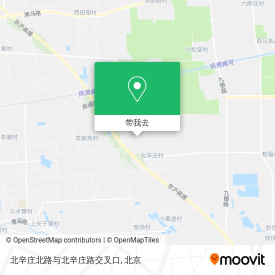 北辛庄北路与北辛庄路交叉口地图